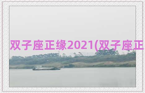 双子座正缘2021(双子座正缘和孽缘)