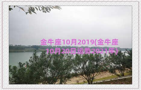 金牛座10月2019(金牛座10月20日运势2021年)